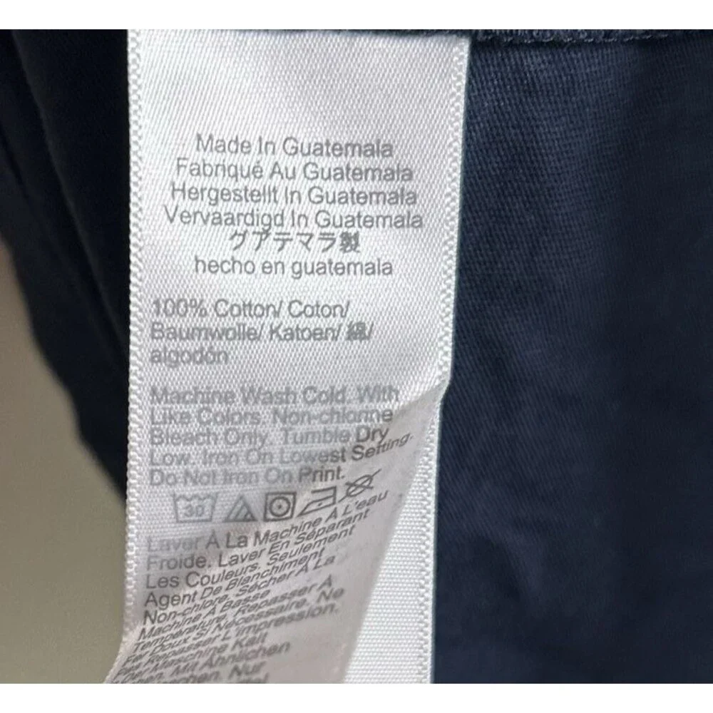 J Crew T-Shirt Mens Small Blue Golf Swing Graphic Tee Cotton Crewneck CP848 NWT